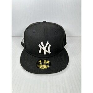 New York Yankees New Era 59FIFTY Black Hat Sidepatch World Series 1998 Sz 7 7/8